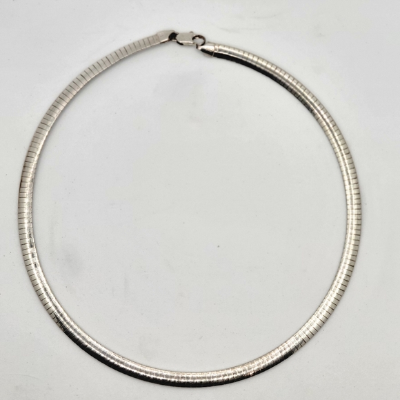 Vintage Milor Sterling Silver Omega Chain 17" - Picture 5 of 8